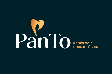 Criação logotipo com manual de cores PanTo Radiologia Odontológica